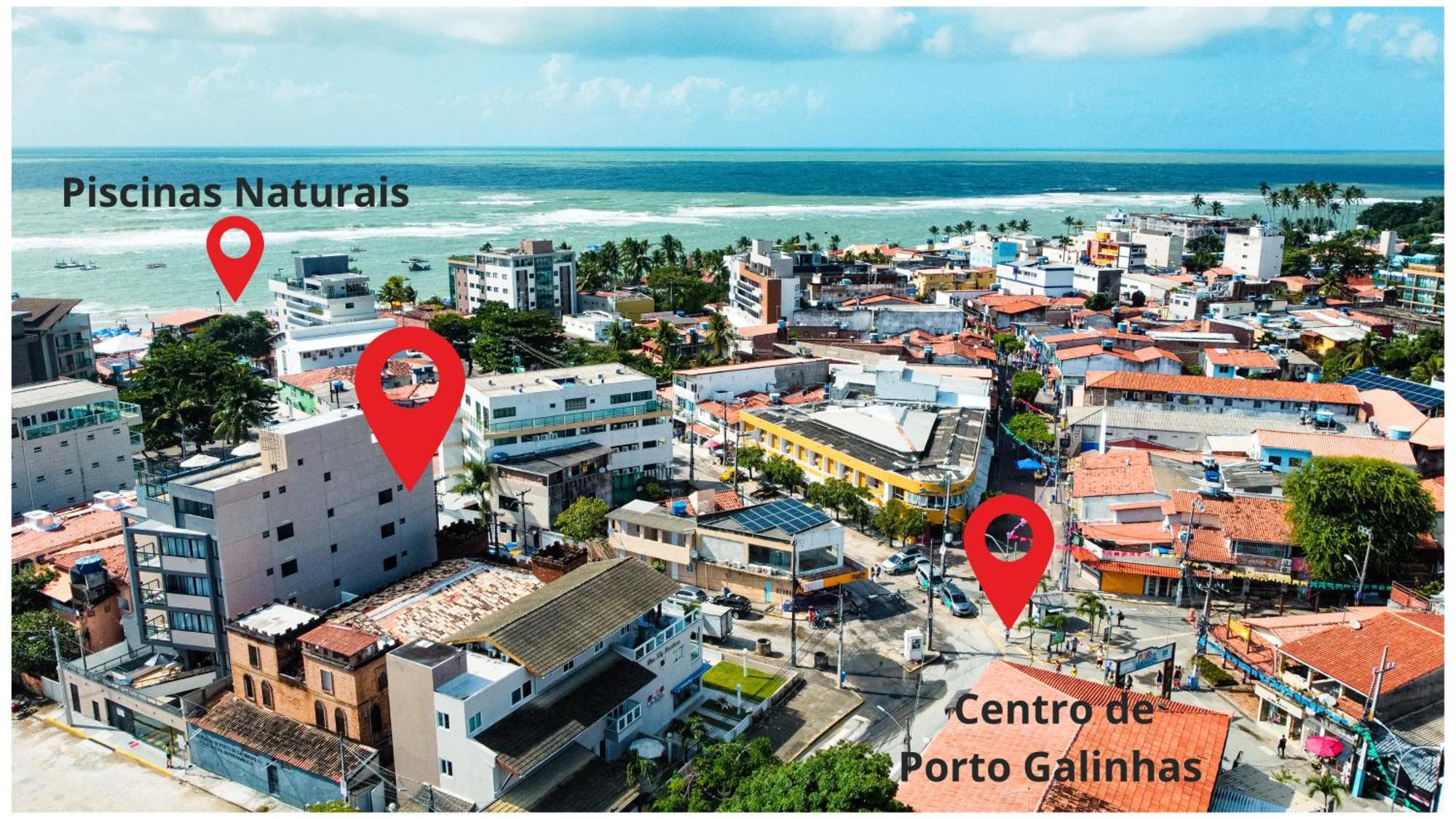 Melhor Localizacao Porto Galinhas 50M Do Mar E Centrinho - Com E Sem Piscina Privativa Family Flats Pôrto das Galinhas Exterior foto